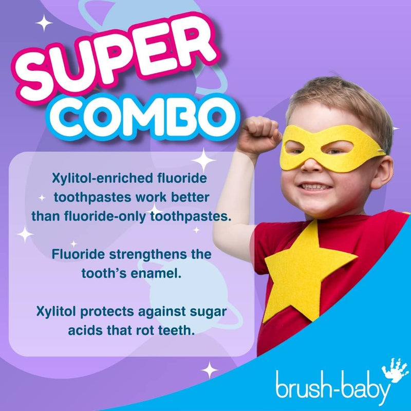 [Australia] - brush-baby Natural Blueberry Flavoured Rocket Toothpaste (3+ Years) 50ml Tube 