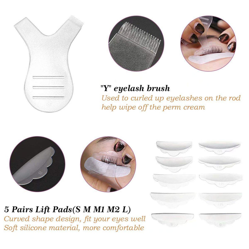[Australia] - Lash Lift Kit For Perming, Curling and Lifting Eyelashes | Semi Permanent Salon Grade Supplies For Beauty Treatments | Includes Eye Shields, Pads and Accessories 