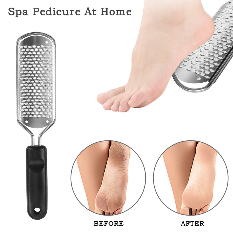 [Australia] - Foot Files Hard Skin Remover, Heel Scraper Scrubber Rasp Grater Professional Pedicure Care Tool for Dead Rough Skin Dry Cracked Feet 