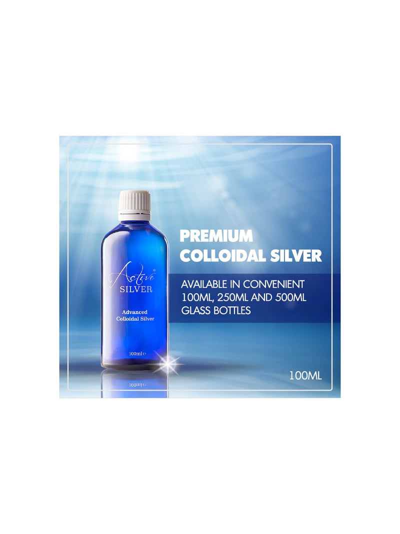 [Australia] - Active Silver Colloidal Silver Spray - 100ml Bottle with Atomiser, Small Particle Size for Better Application, 10ppm Premium Quality UK Colloidal Silver, Compact & Travel-Sized 100 ml (Pack of 1) 