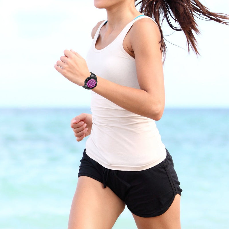 [Australia] - Digital Multifunction Sports Wrist Watch - Smart Fit Classic Men Women Sport Running Training Fitness Gear Tracker w/ Sleep Monitor, Pedometer, Alarm, Stopwatch, Backlight - Pyle PAST44SL (Silver) 