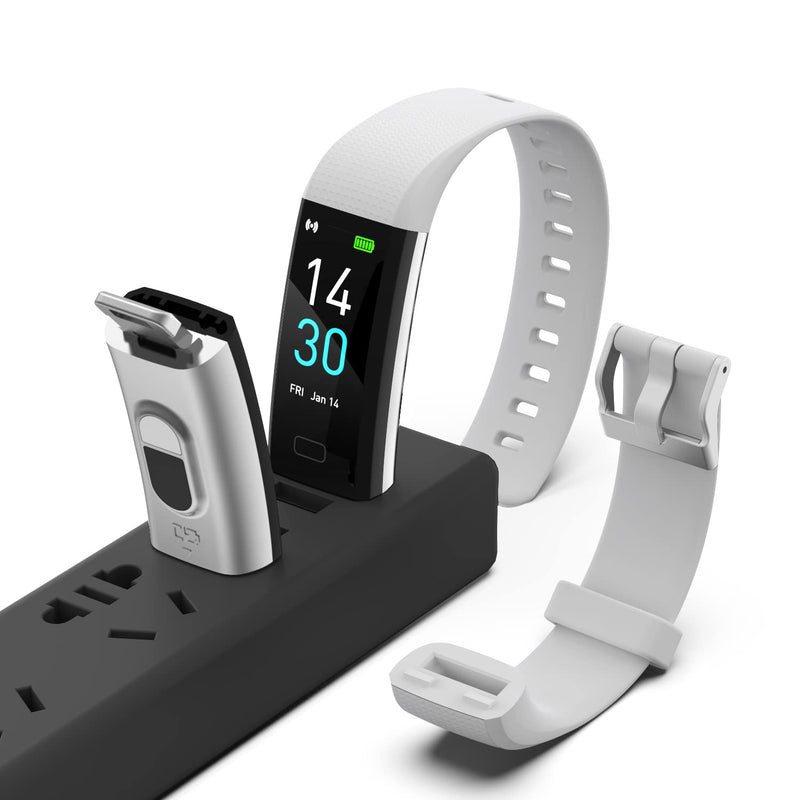 [Australia] - ENGERWALL Fitness Tracker with Step Counter /Calories /Stopwatch, Activity Tracker with Heart Rate Monitor, IP68, Health Tracker with Sleep Tracker, Smartwatch, Pedometer Watch for Women Men Kids Grey 