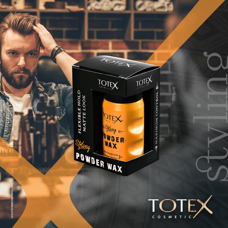 [Australia] - Totex Hair Styling Texturizing Powder Wax - Volumizing Thickening Dust Powder Flexible Hold Matte Look Maximum Control for Men & Woman 20 gr (Pack Of 1) 