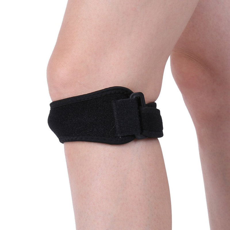 [Australia] - 1 Pcs Knee Brace Support, Adjustable Neoprene Knee Pad Gel Knee Support Strap Support Protector Stabilizer Knee Pain Relief Brace Support For Training Knee Band 