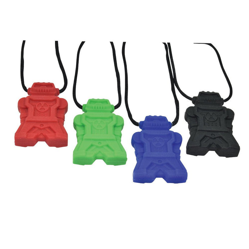 [Australia] - chubuddy Robot Chewy Robotz - Red, Non-Toxic, for Light Chewers (Chew Factor 1.5) 