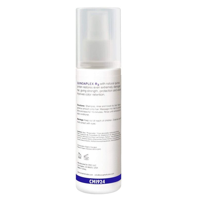 [Australia] - ONC QUINOPLEX R3 Hair Repair, Treatment with Protein, One-Step Process, GMO & Gluten-Free, Refreshes Scalp, Builds Volume, Prevents Split Ends, 6G-4TVO-HCV8, 125 ml 125 ml (Pack of 1) 