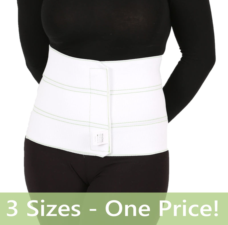 [Australia] - AltroCare 3 Panel, 9" Postpartum Abdominal Binder & Belly Band. Size L/XL stretches to fit 45" to 60" Large/X-Large (Pack of 1) 
