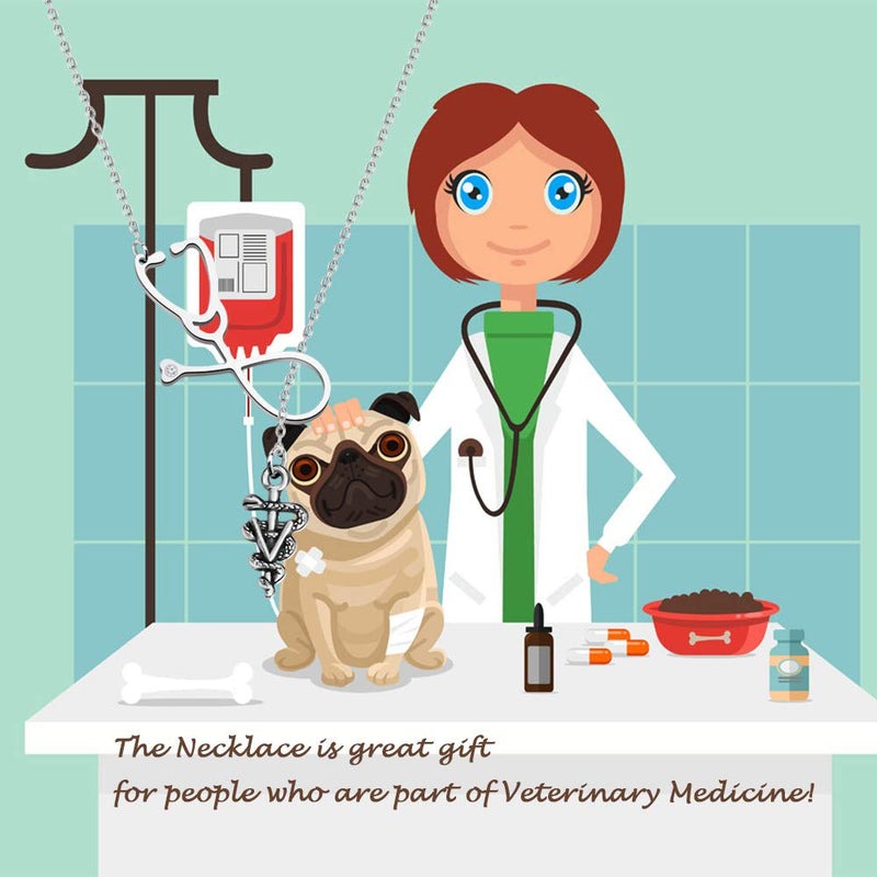 [Australia] - MAOFAED Vet Techs Gift Veterinary Technician Gift Animal Lover Gift Veterinarian Gift Veterinarian Graduation Gift NE-Vet Tech Necklace 