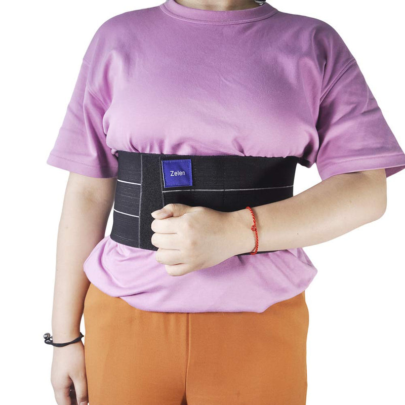[Australia] - Umbilical Hernia Belt Abdominal Binder Hernia Belts for Men Abdominal Binder Post Surgery Hernia Belt for Women Belly Abdominal Binder Lower Waist Support Belt Hernia Support for Men Stomach Binder L (43-62 Inch) 