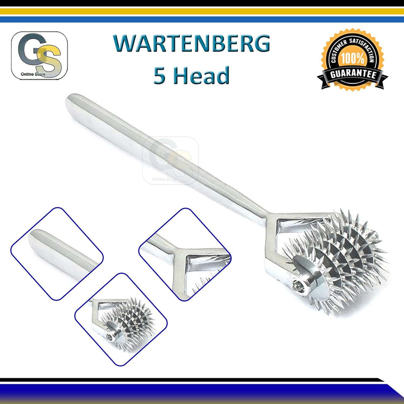 [Australia] - WARTENBERG NEUROLOGICAL PIN Wheel 5 Head Diagnostic G.S Instruments 