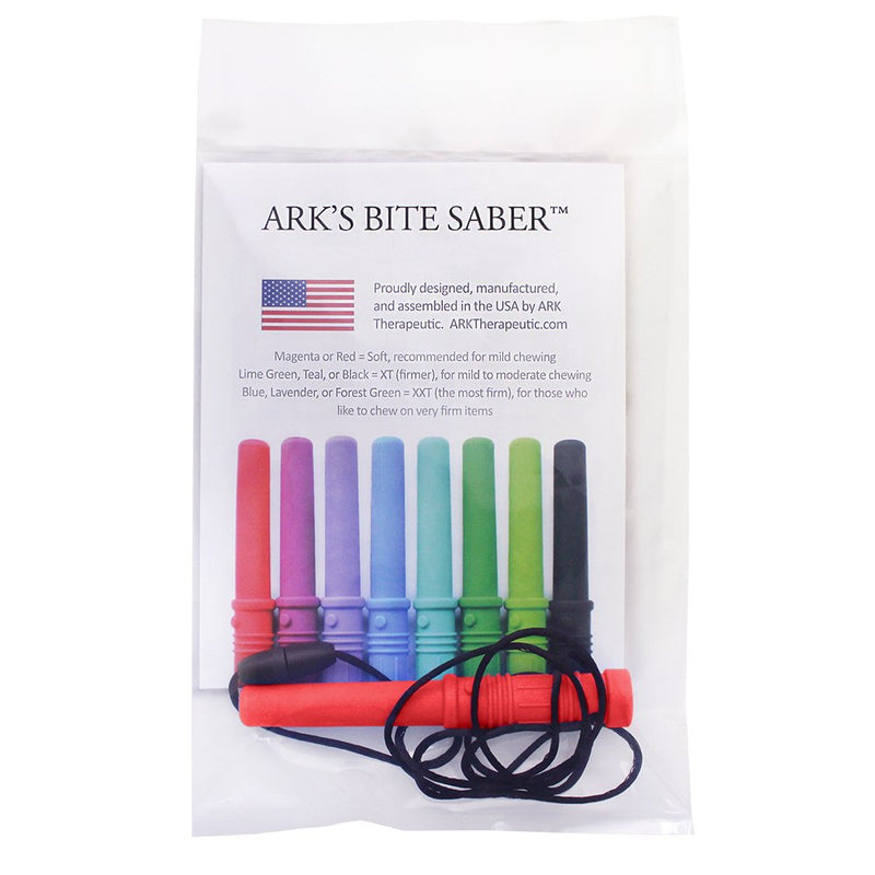 [Australia] - ARK's Bite Saber Chew Necklace (Soft & Chewy for Mild Chewing Only) - Red 