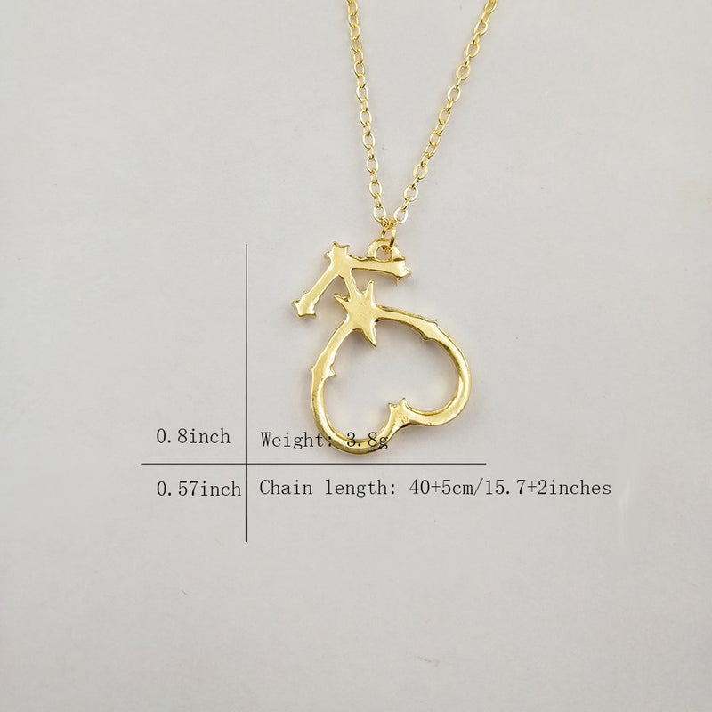 [Australia] - Nine Planets Pendant Necklace Sailor Moon Guardian Star Clavicle Necklace, Astronomy Enthusiast Gift Jewelry Mars 