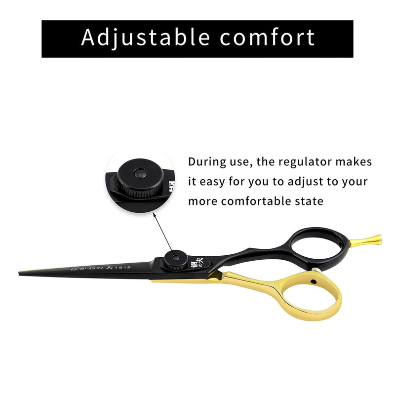 [Australia] - Professional Razor Edge Hair Cutting Scissors 5.5" Barber Thinning Shears (A-5.5-Gold Cutting Scissor) A-5.5-Gold Cutting Scissor 