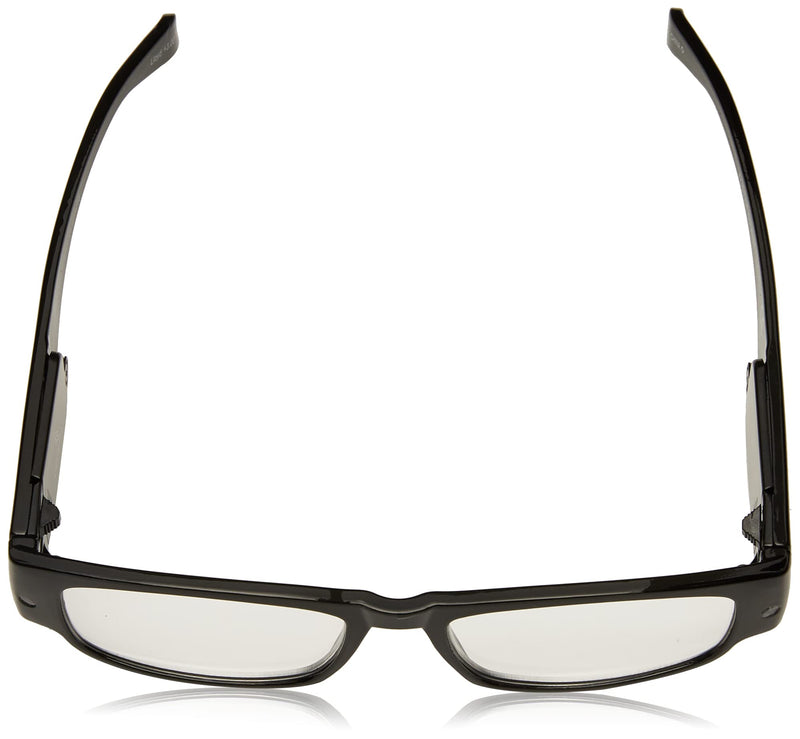 [Australia] - Foster Grant LightSpecs Men's Lloyd Round Readers Black/Transparent 2.75 x 