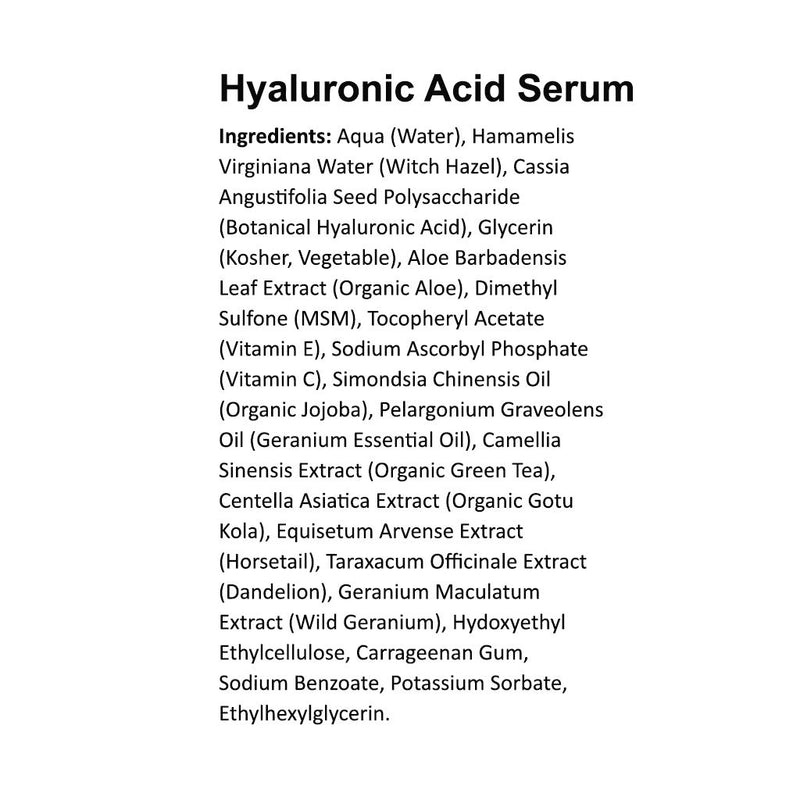 [Australia] - Hyaluronic Acid Serum for Face - DOUBLE SIZE (2oz) Hyaluronic Acid Moisturizer for Skin 2 Fl Oz (Pack of 1) 