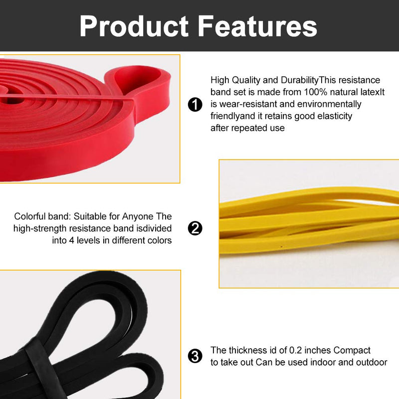 [Australia] - Victoper Resistance Bands –Exercise Bands Set, Fitness Stretch Bands Resistance Set Fit for Men/Women, with 3 Fitness Tubes, Door/Wall Anchor/Carry Bag 