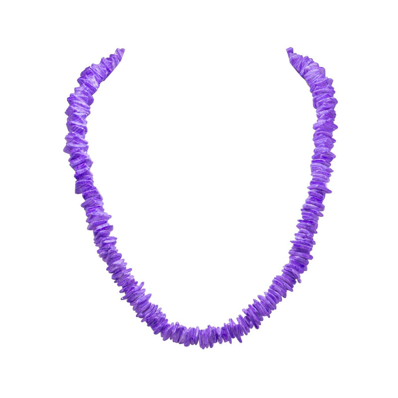 [Australia] - BlueRica 2 Piece Set ~ Purple Puka Chip Shells Necklace & Anklet 