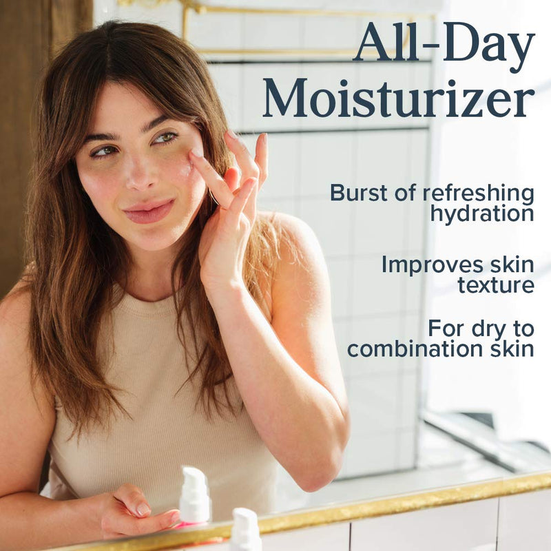 [Australia] - Heritage Store Rosewater Facial Moisturizer, Soothing Gel Cream for Dry Skin to Combination Skin, with Rose Complex, Niacinamide & Hyaluronic Acid, Vegan, Paraben Free & Cruelty Free, 2oz 