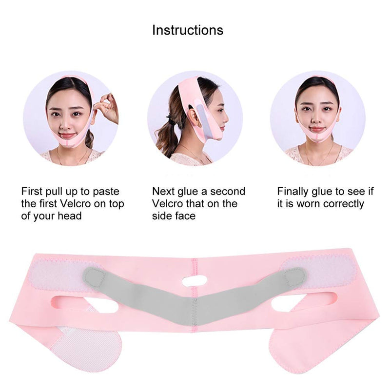 [Australia] - Mavis Laven Face Lifting Slimming Belt, Facial Cheek V Shape Lift Up Thin Mask Strap Face Line Smooth Breathable Double Chin Reduce Bandage for Men and Women 