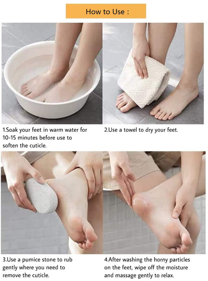 [Australia] - Voarge 2 Pieces Natural Pumice Stone, Foot Stone Lava Stone Pedicure Foot Care Foot Scrub for Removing Dead Skin, Callus Hard Skin Removal for feet and Hands 