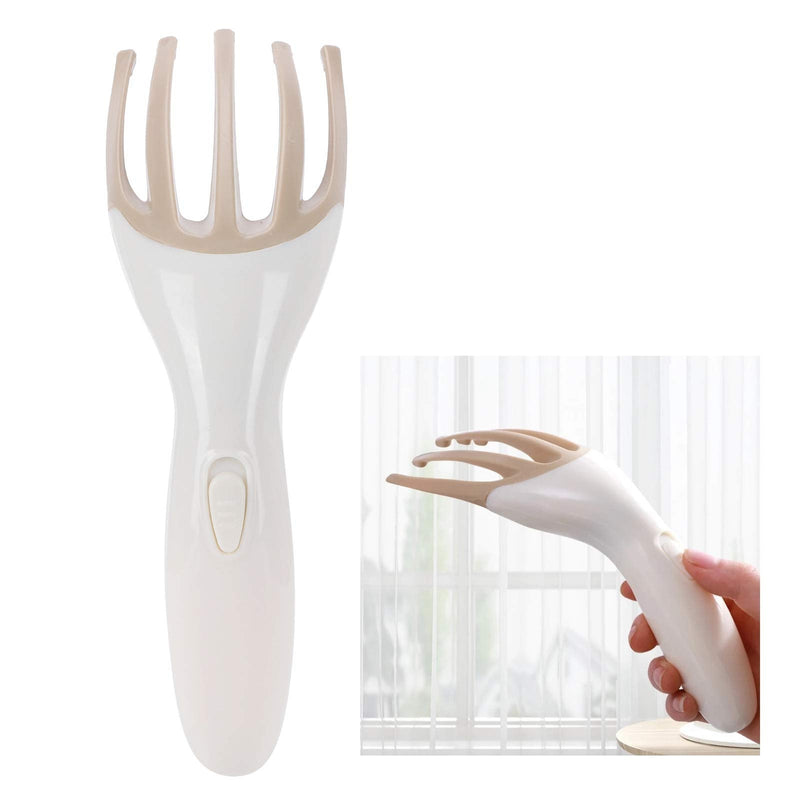 [Australia] - Garosa Electric Scalp Five Claw Massager USB PlugIn Portable Full Body Head Massager Vibration Scalp Massage Tool for Relaxation Home Office Hand Held White,bathroom supplies 