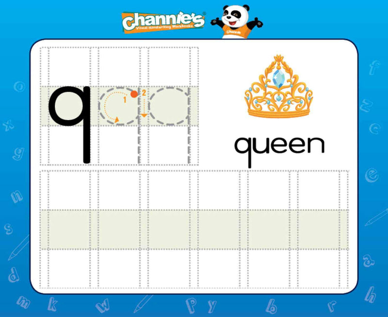 [Australia] - Channie's Dry Erase Alphabet/Number Flash Cards, 5.5W x 4.25 L x 0.25H, White, Model:B500 