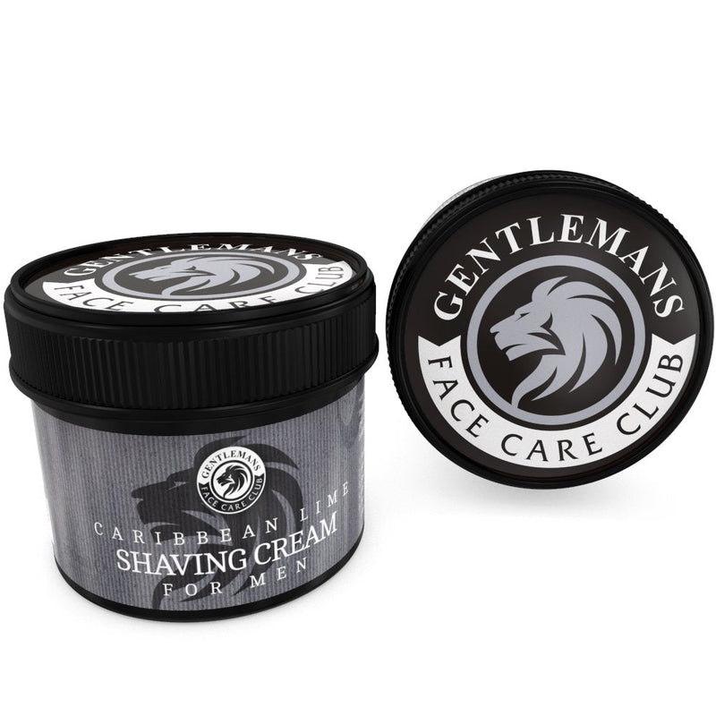 [Australia] - Lime Shaving Cream - Luxury Shave Cream From Gentlemans Face Care Club - Large 90 Day Supply 150ml Pot + 100% Money Back Guarantee (Caribbean Lime) 