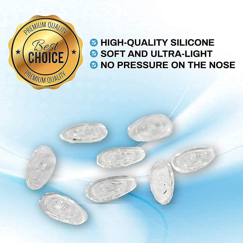[Australia] - Premium Grade Soft Silicone Nosepads- Tear Drop “A” Shaped Push Click or Screw in Nose Pads – 4 Different Sizes, 11mm, 13mm 15mm, 17mm. Different Qty for Sunglasses Eyeglasses by Sports World Vision 11mm Push Fit 10 Pairs 