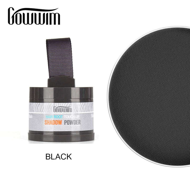 [Australia] - gowwim Root Touch Up,Hair Powder Hairline Color Shadow,Instantly Root Concealer Powder to Cover Up Roots,0.14oz,4g. Black 