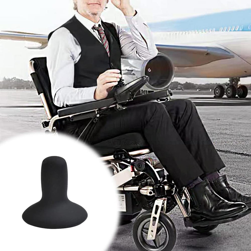 [Australia] - Electric Wheelchair Rubber Shark Drive Joystick Mobility Knob Wheelchair Joystick Button for Electric Wheelchair, Black 