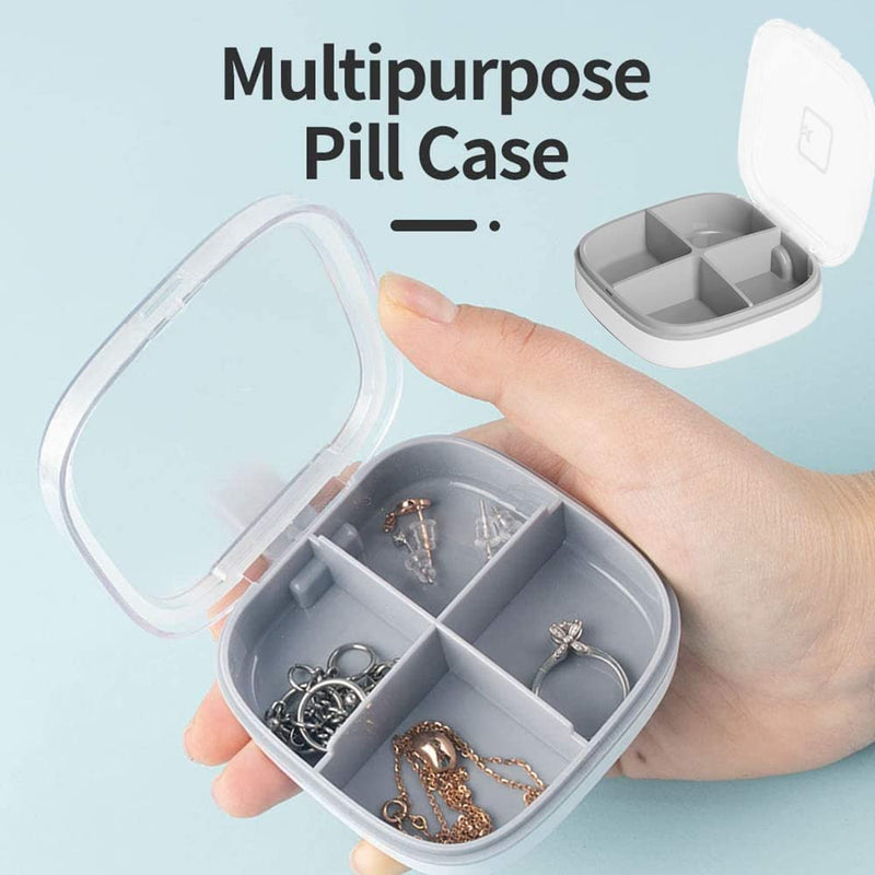 [Australia] - 2 PCS Pill Box Organizer Portable Pill Case Waterproof Large Pill Dispenser for Medication Medicine Vitamin 