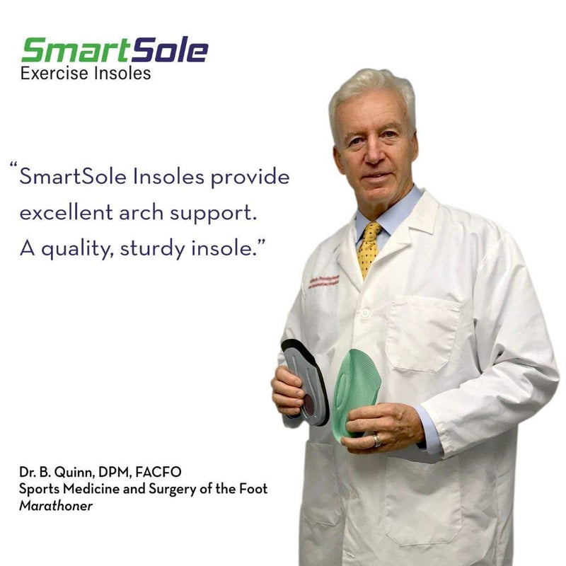 [Australia] - Insoles for Plantar Fasciitis and Heel Pain Relief | Arch Support for Women & Men | Flat Feet & Shin Splints Relief | All Day Comfort | SmartSole Exercise Insoles - 3/4 Length Medium: Womens Size 8.5 - 11, Mens 7.5 - 10 