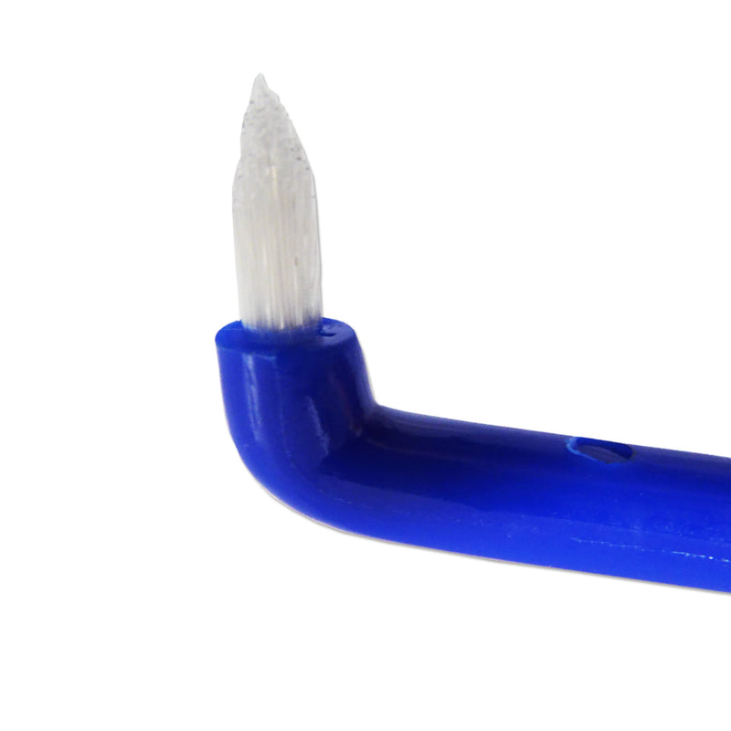 [Australia] - 6 x Slim Interspace Toothbrush, Blue Brushes for Orthodontic Braces & Bridges 