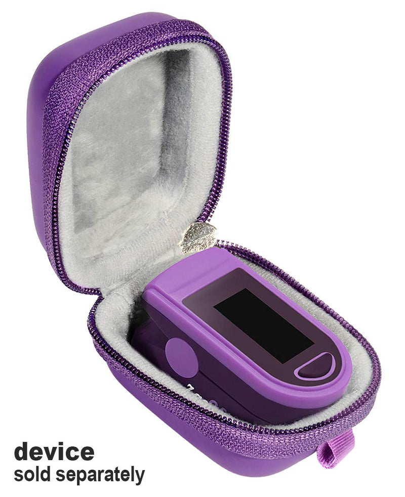 [Australia] - Fingertip Pulse Oximeter Case for Zacurate Pro 500DL, 500BL, Childrend; Facelake FL400 t. FL350, CMS500DA; mibest; ANKOVO, Santamedical, Innovo Deluxe, Santamedical, ANKOVO, CONTEC, Metene (Case only) Purple 