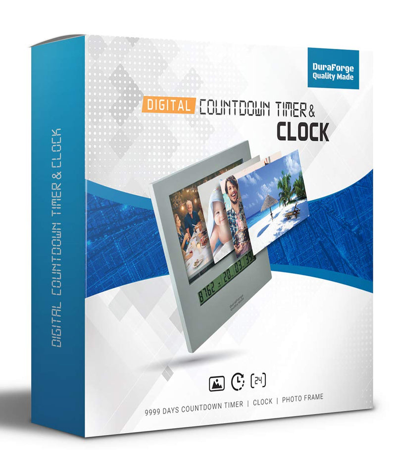 [Australia] - Wedding Countdown Clock with Large Digital Display Day Timer is Also a 4x6 Picture Frame Use it as a Reusable Advent Calendar or Count Down to New Baby, Honeymoon Vacation Xmas Retirement 