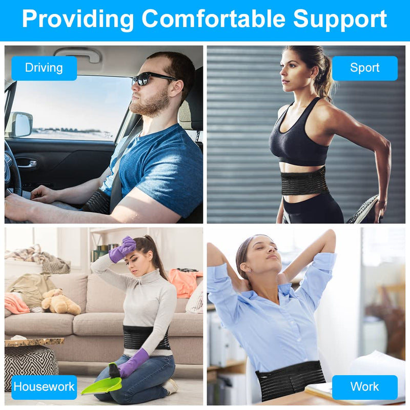 [Australia] - ACWOO Heated Back Support Belt, Self Heating Lower Back Support Belt For Men & Women, Magnetic Therapy Lumbar Support Belt, Ideal for Back Pain Relief L 