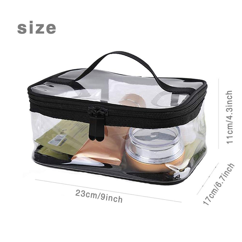 [Australia] - Comestic Travel Bag Portable Bathroom Makeup Wash Bag for Girls Women Lady Men Boy Fashion Storage Electronics Accessories Organizer Large Capacity Pouch, Clear 