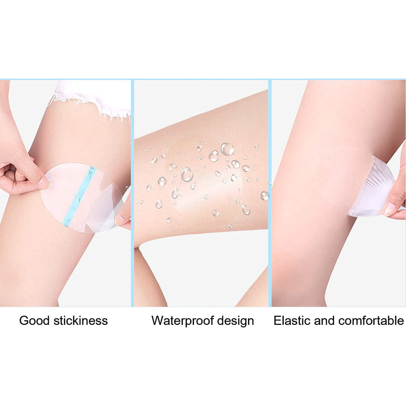 [Australia] - 10pcs Thigh Anti Friction Pads, Thigh Inner Anti Chafing Sticker Paste, Self Adhesive Disposable Ultra Thin Invisible Knee Calf Anti Chafe Pads 
