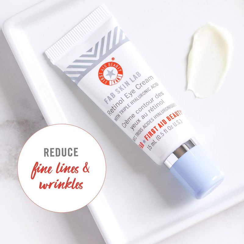 [Australia] - First Aid Beauty FAB Skin Lab Retinol Eye Cream with Triple Hyaluronic Acid – .5 Oz. 