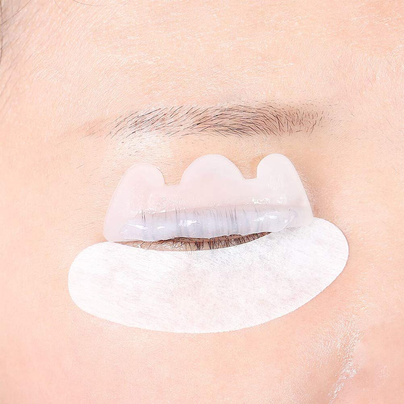 [Australia] - Libeauty Lash Lift Pads Rods 10Pcs Eyelash Perm Lift Silicone Pads 5 Size Reusable Eyelash Perming Curler Shield Pads for Perfect Lasting Eyelash Lifting (White) White 