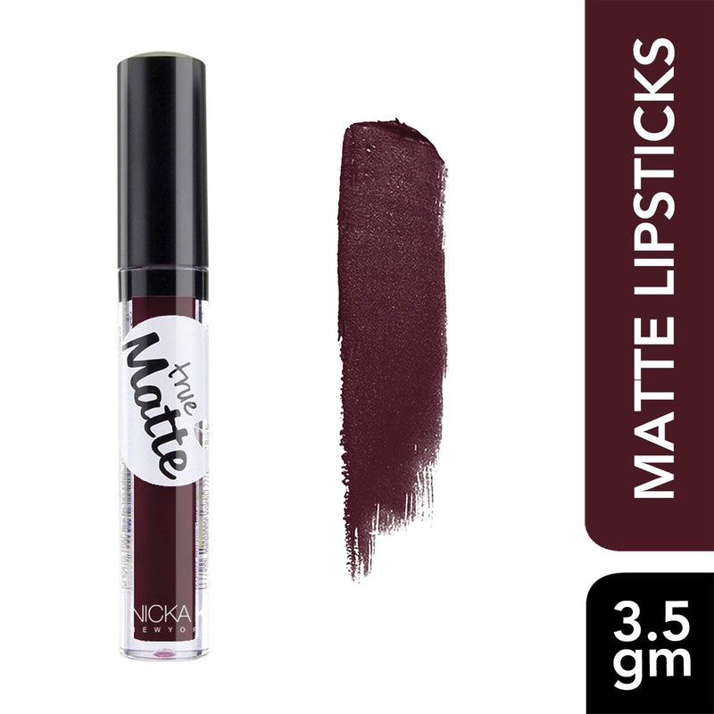 [Australia] - Nicka K True Matte Lip Color - NTM12 Aubergine 