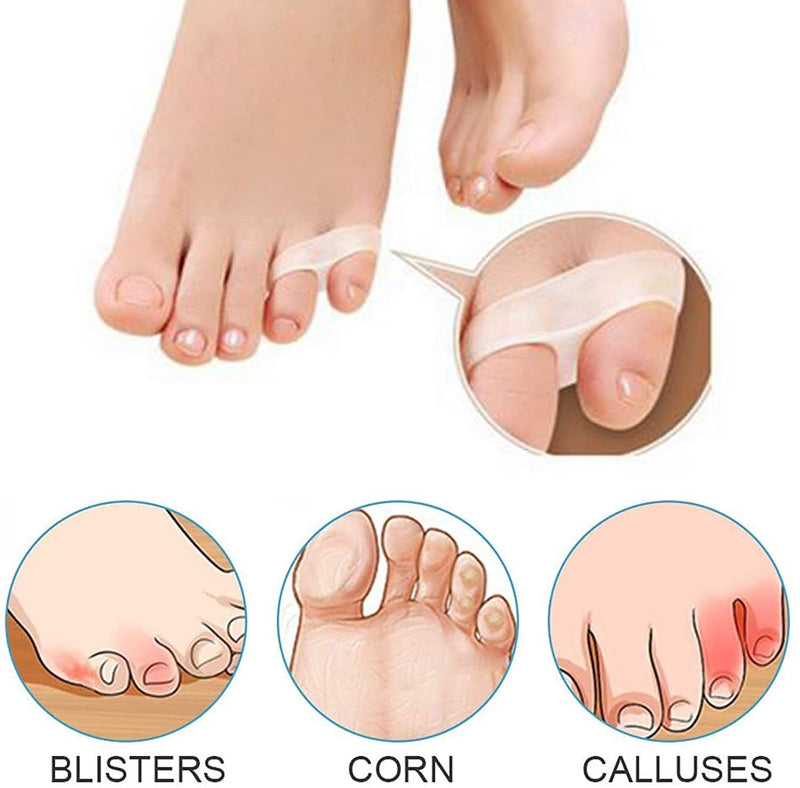 [Australia] - Mcvcoyh Pinky Toe Separators, 12 Packs of Gel Toe Protectors for Overlapping Toes, Curled Pinky Toes, Little Toe Separators for Friction 