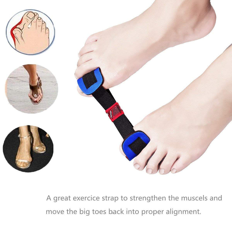 [Australia] - Bunion Corrector, Bunion Splints and Bunion Relief for Hallux Valgus, Big Toe Joint,Adjustable Bunion Splint Protector Sleeves kit F or Women and Men,7 pcs blue 