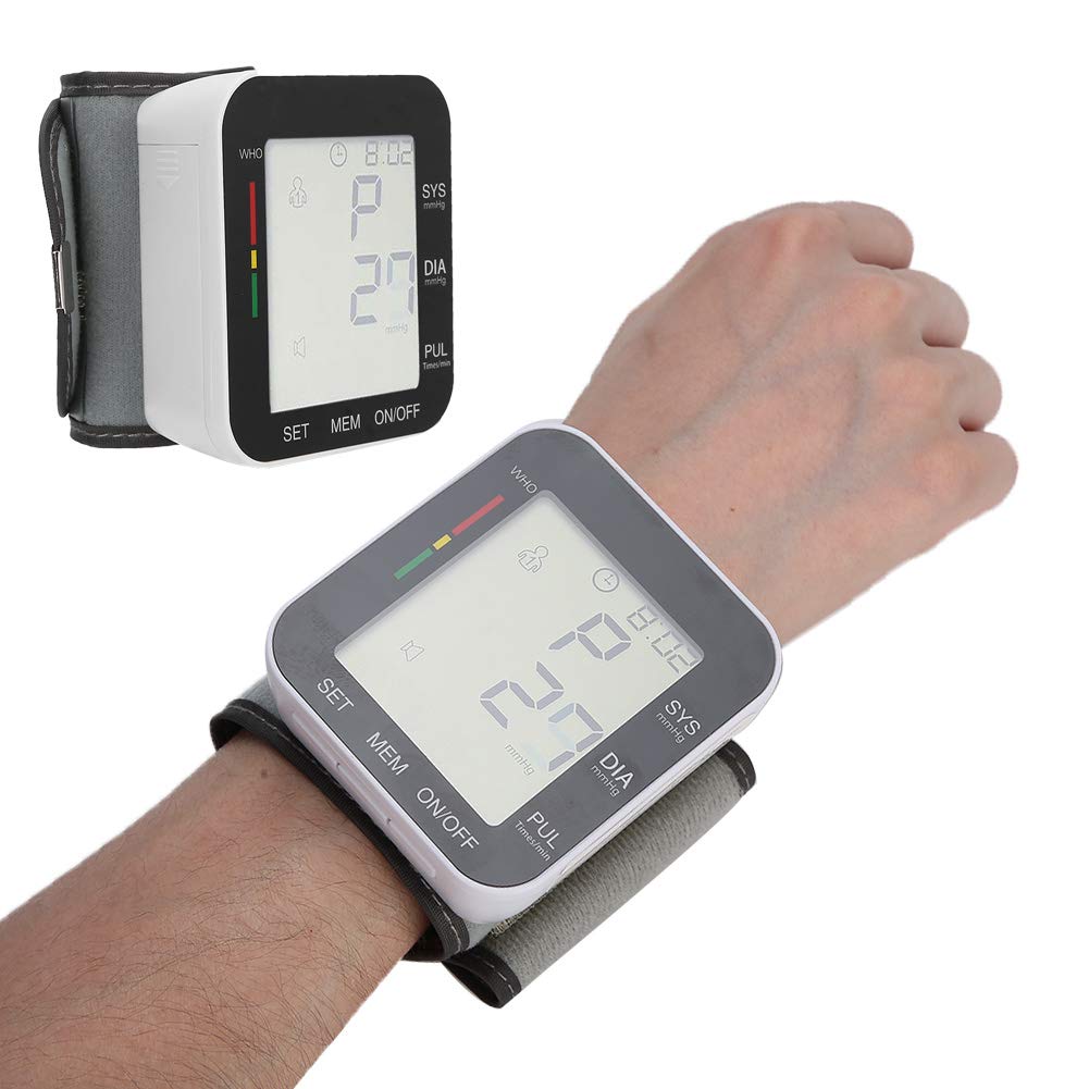 [Australia] - Wrist Blood Pressure Monitors,Digital Blood Pressure Meter With Voice Broadcast 99 Groups Of Memory Data,Professional Pulse Rate Detection Meter For Home 