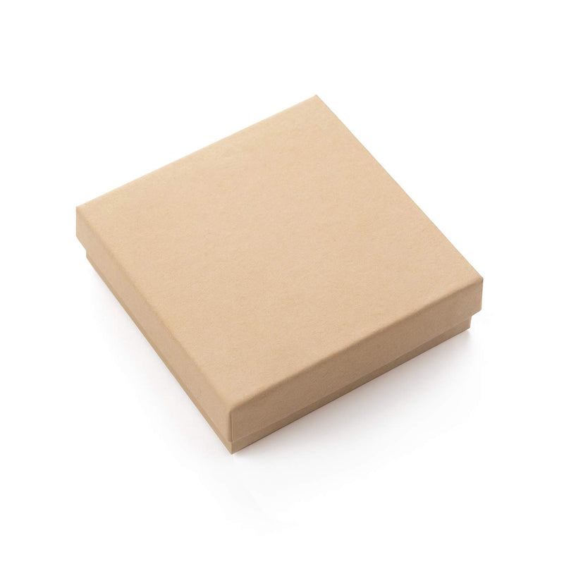 [Australia] - Giftol 20 Pack 3.5x3.5x1 Inch Cardboard Jewelry Boxes,Small Gift Boxes for Jewelry Earrings Necklaces Handmade Bangles Bracelets(Brown) Brown Pack of 20 