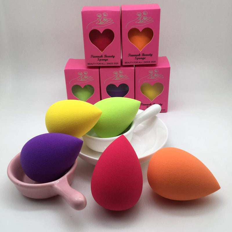 [Australia] - Beauty Sponge Foundation Makeup Blender - 1 pc Pink Egg Shaped Make Up Sponges for Blending, Stippling, Highlighter, Contour! Premium Latex Free Reusable Cosmetic Applicator 