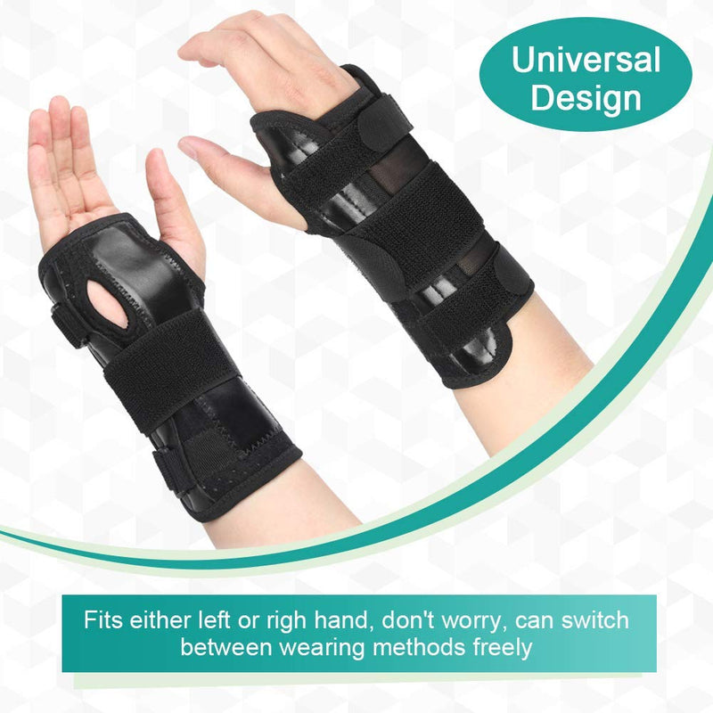 [Australia] - Wrist Brace Elastic Wrist Support Brace Splint, lightweight, Breathable Wrist and Hand Compression Sleeve for Carpal Tunnel, Arthritis, Tendonitis, Carpal Tunnel Splint for Pain Relief, Adjustable Design Left&right 