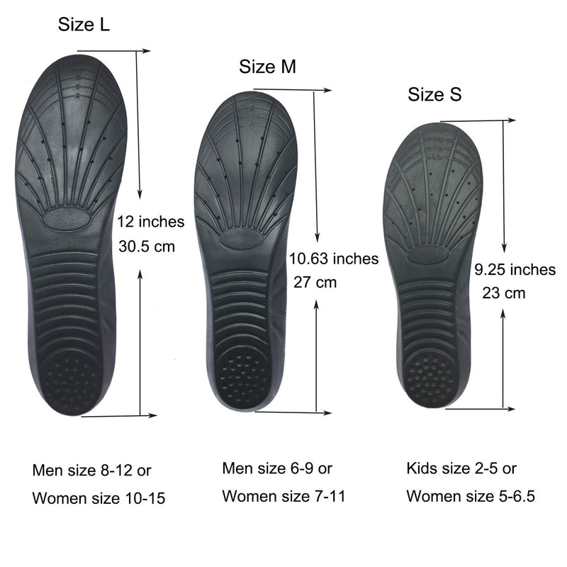 [Australia] - Memory Foam Insoles Shoes Inserts for Men and Women, Kids S (Women 5-6/ Kids 2-5) 