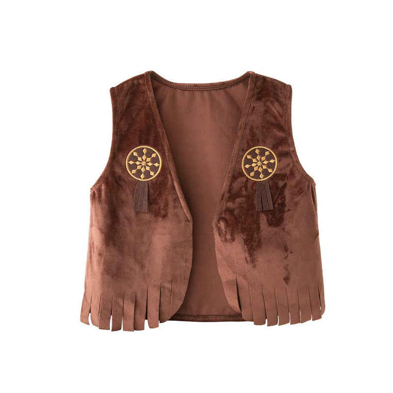 [Australia] - May's Baby Western Cowboy Style Kids Costume Set Cosplay Costume Brown a 18-24 months 