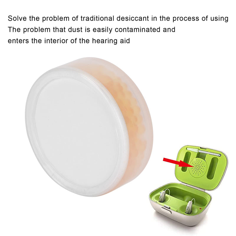 [Australia] - Hearing Aid Desiccant, Hearing Aid Drying Cake Cochlear Implant Accessories Orange Desiccant Hearing Aid Dryer Bricks Hearing Aids Drying Dry Aid Kit - Protection Against Moisture Damage for Hearing 